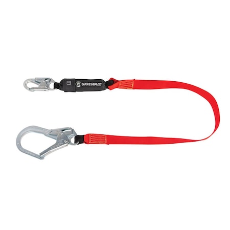 Safewaze Welding 6' Energy Absorbing Lanyard: Rebar Hook FS77435-WE